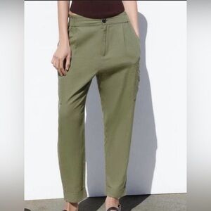 Zara Linen ankle pants